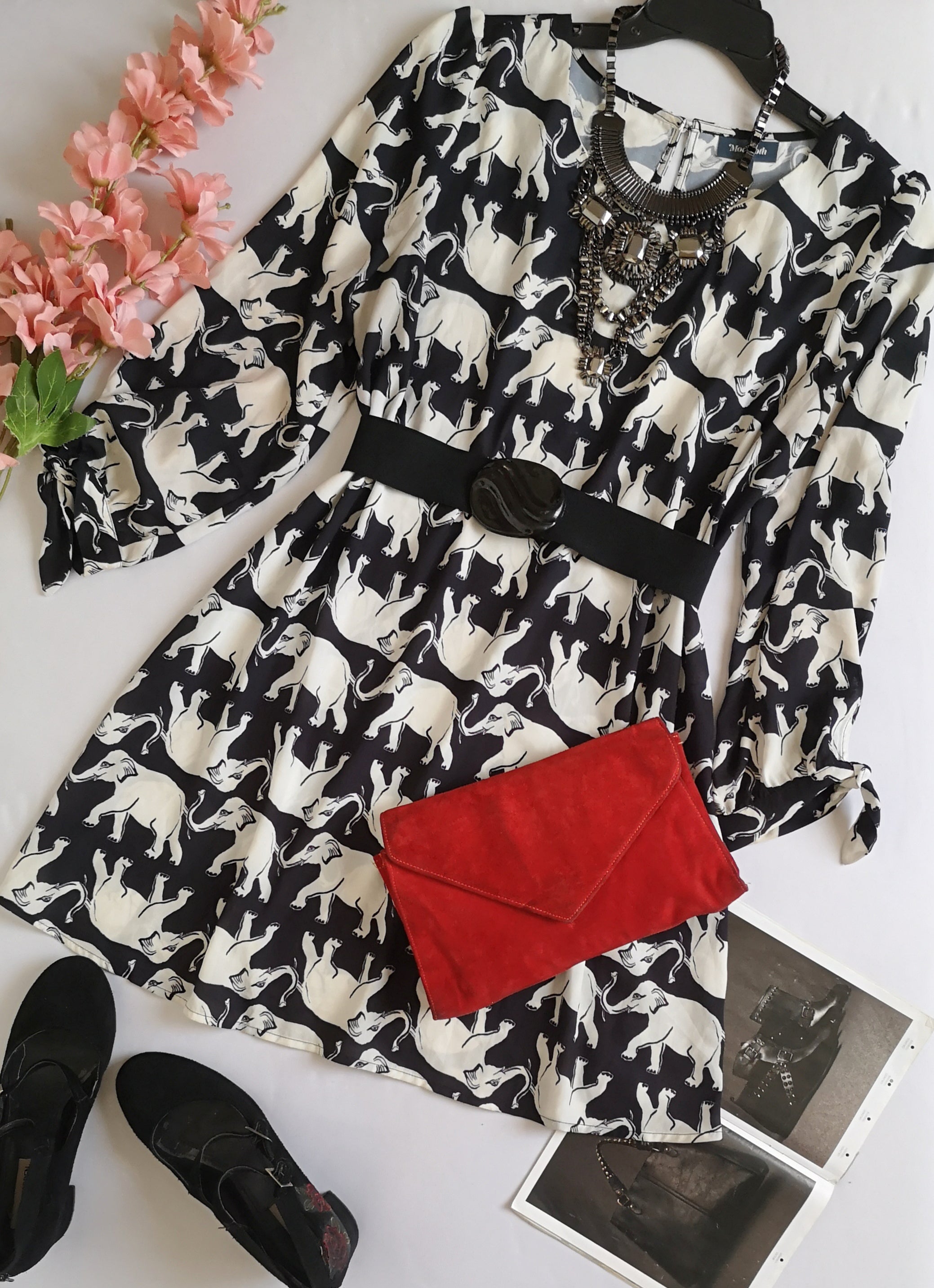 Vestido de chifon corte A incluye cincho