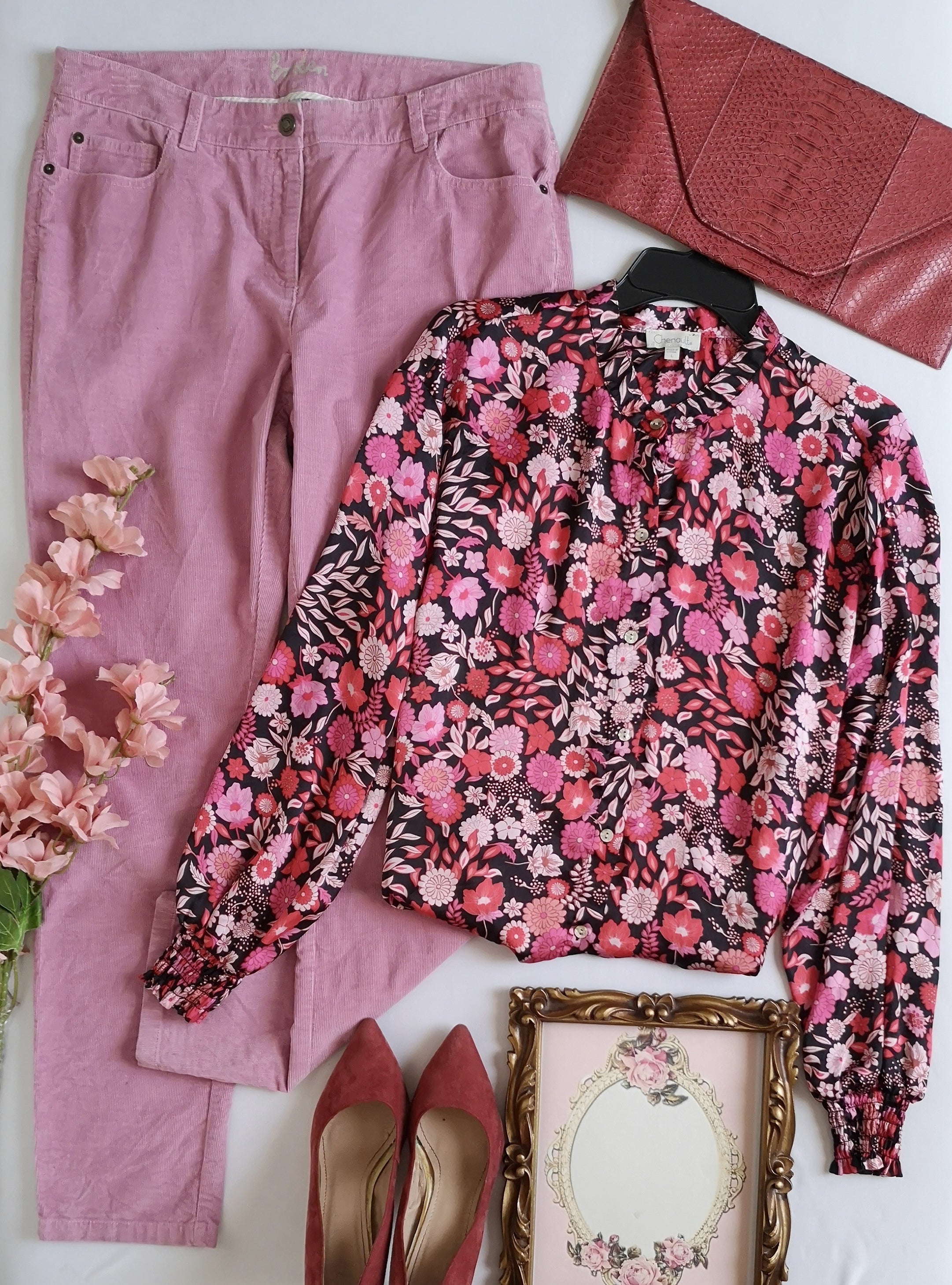 Blusa tipo seda y pantalón ❤️