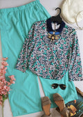 Blusa tela suave con palazzo