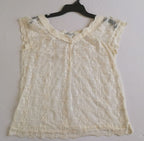 Chaleco de tul y blusa de encaje