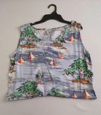 Blusa corta con short ⚓
