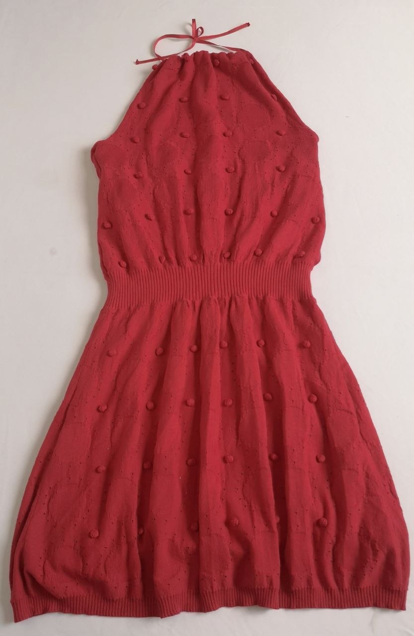 Vestido halter tejido incluye cincho ⚓