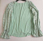 Blusa mangas bombachas