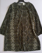 Vestido mangas bombachas incluye cincho