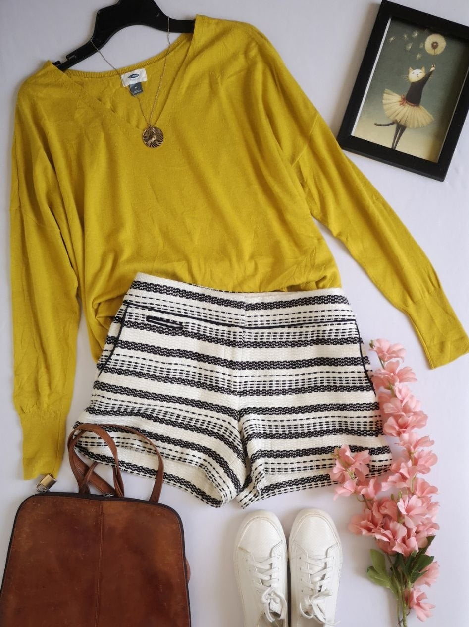 Short con bolsas a los lados y blusa estilo ancho ❤️