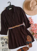 Vestido corto incluye cincho