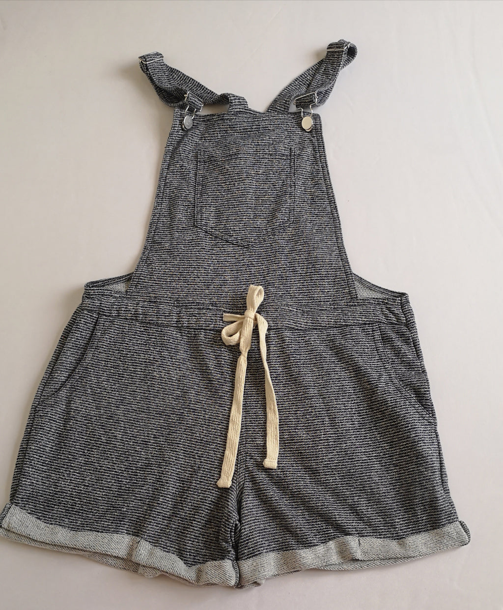 Overol tela suave con blusa tejida