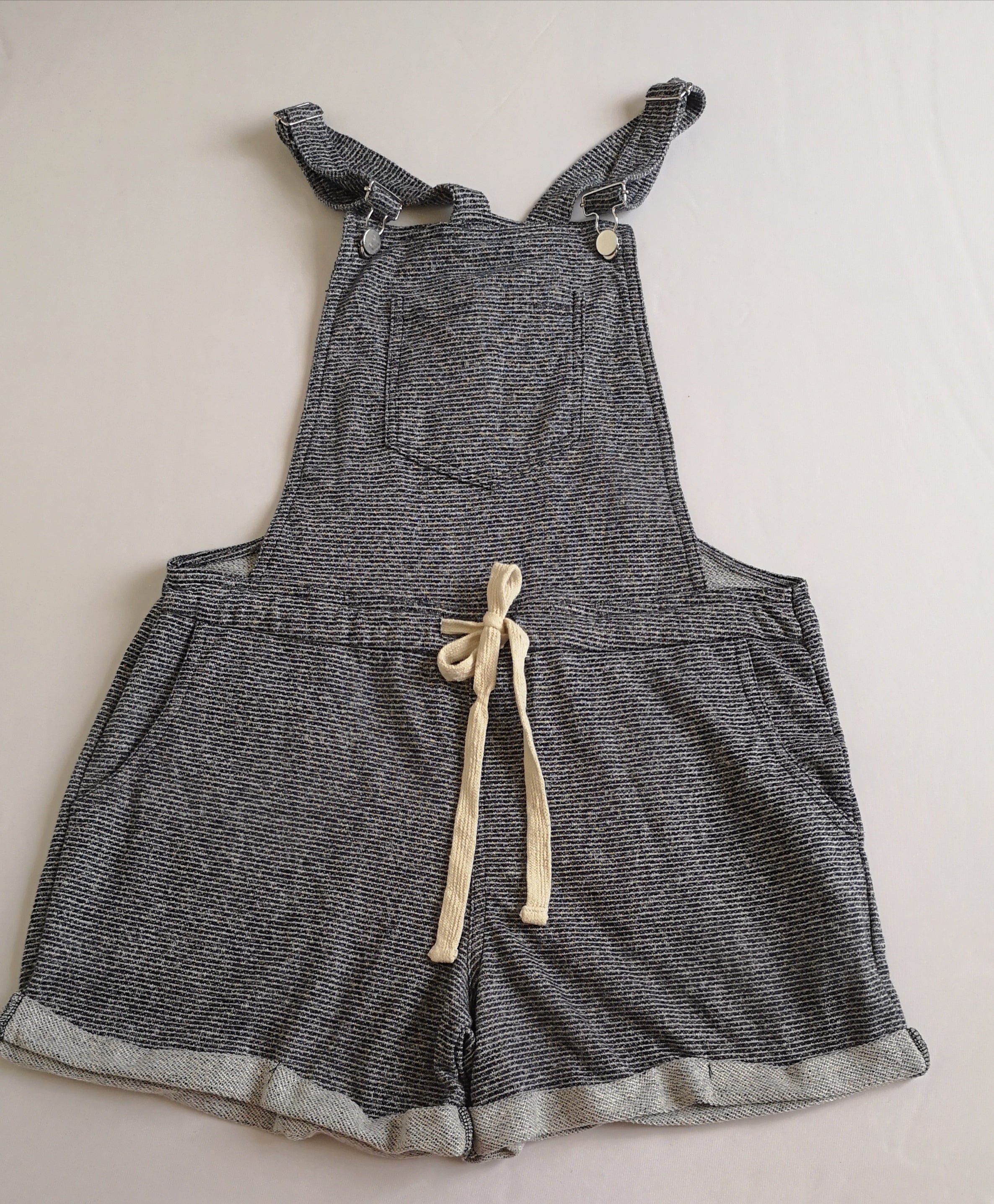 Overol tela suave con blusa tejida