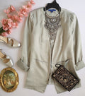 Blazer tipo seda
