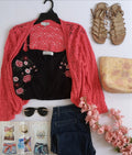 Cardigan corto con Crop top ⚓