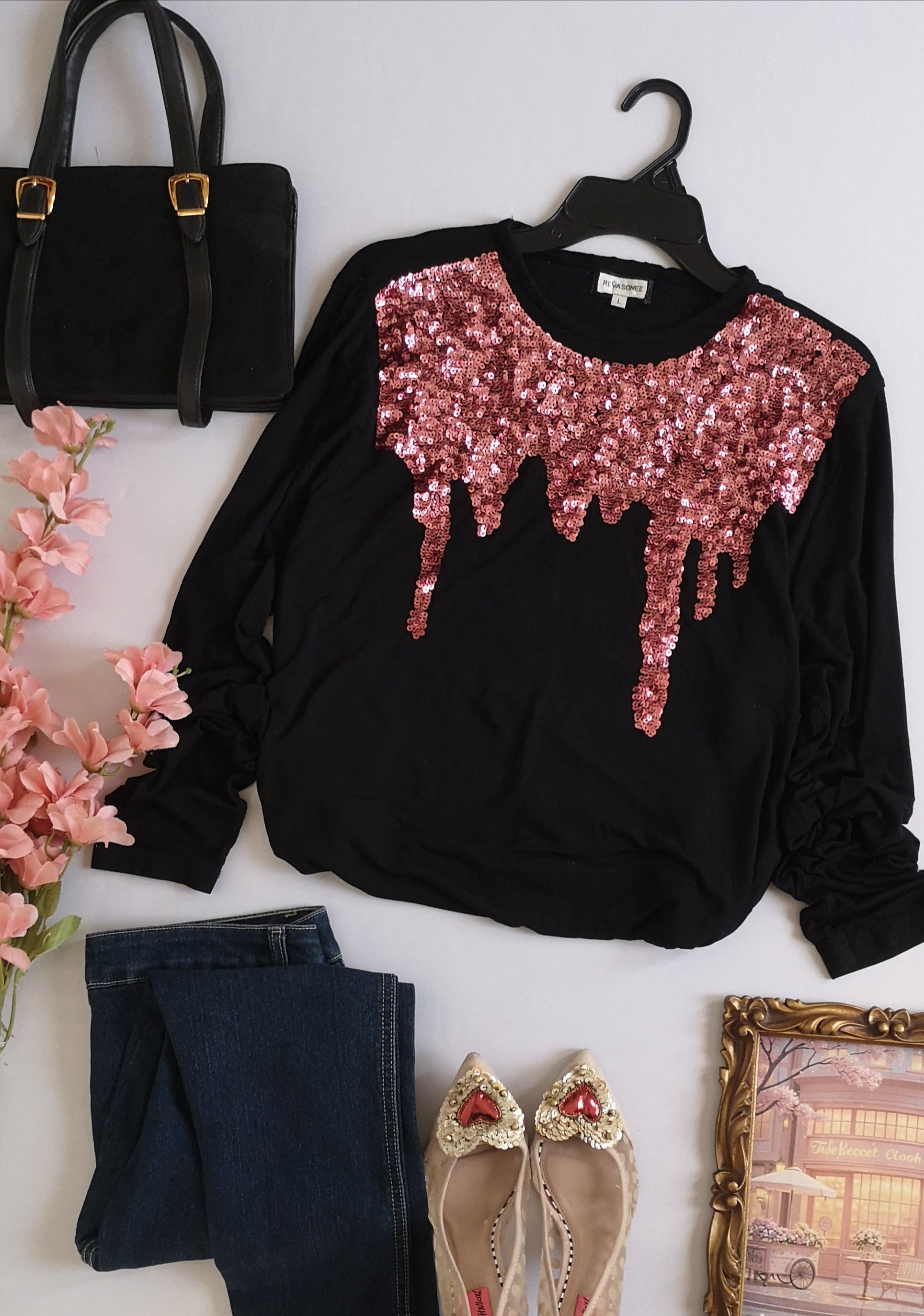 Blusa con lentejuelas ⚓