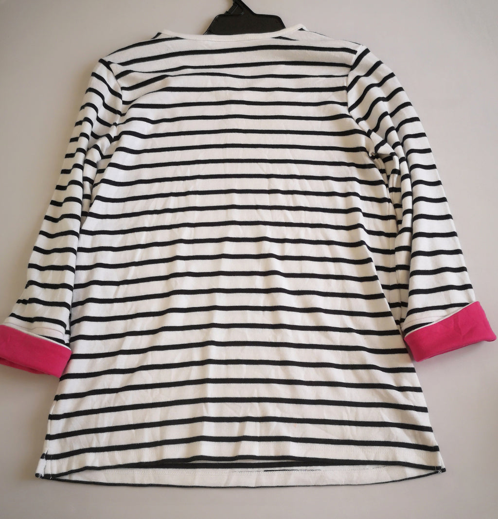 Blusa manga 3/4 con short cintura alta
