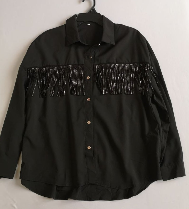 Blusa con flecos