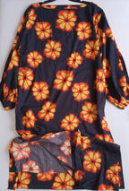 Vestido largo cuello recto incluye cincho