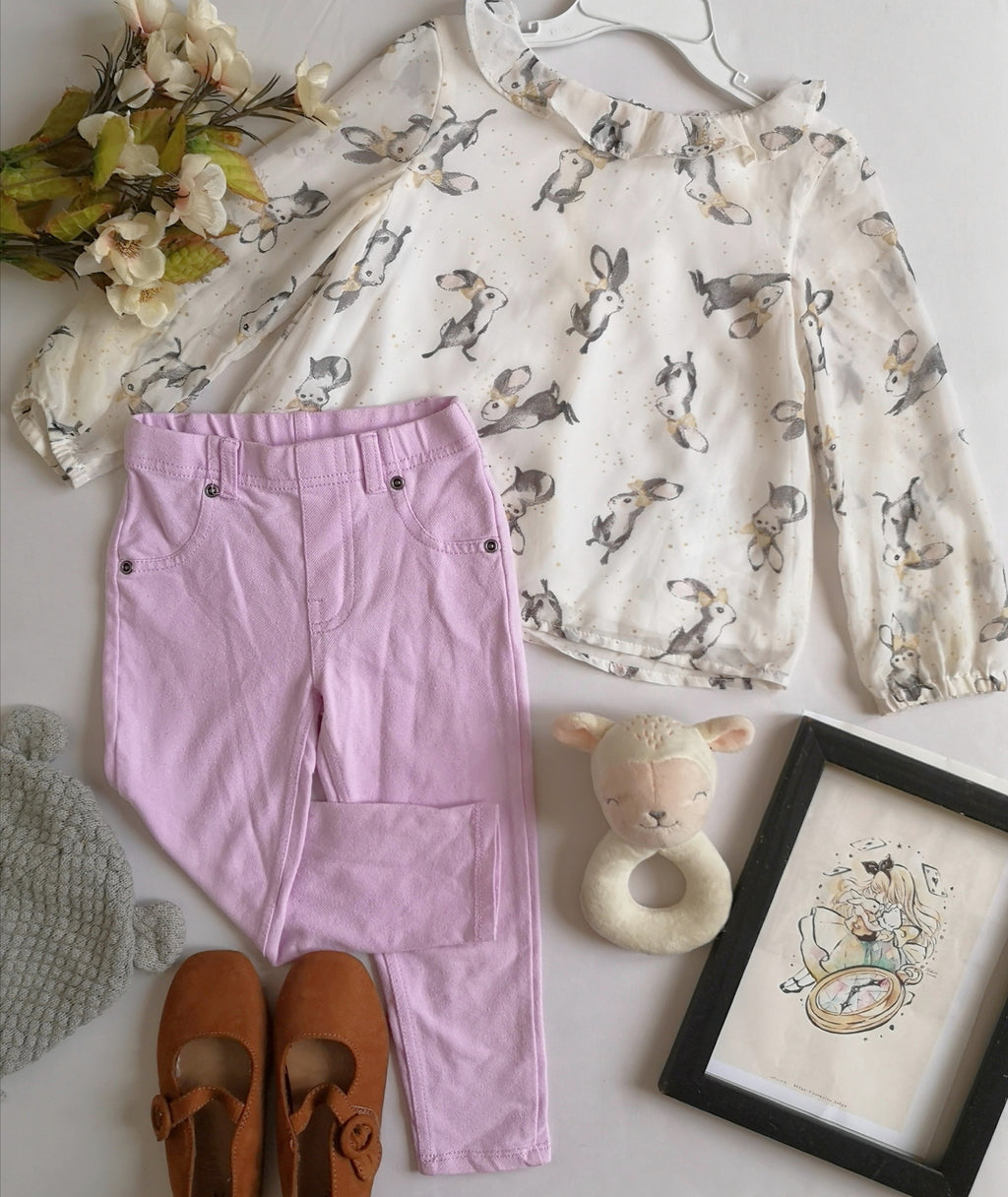 Pantalón tela suave y blusa de chifon ❤️