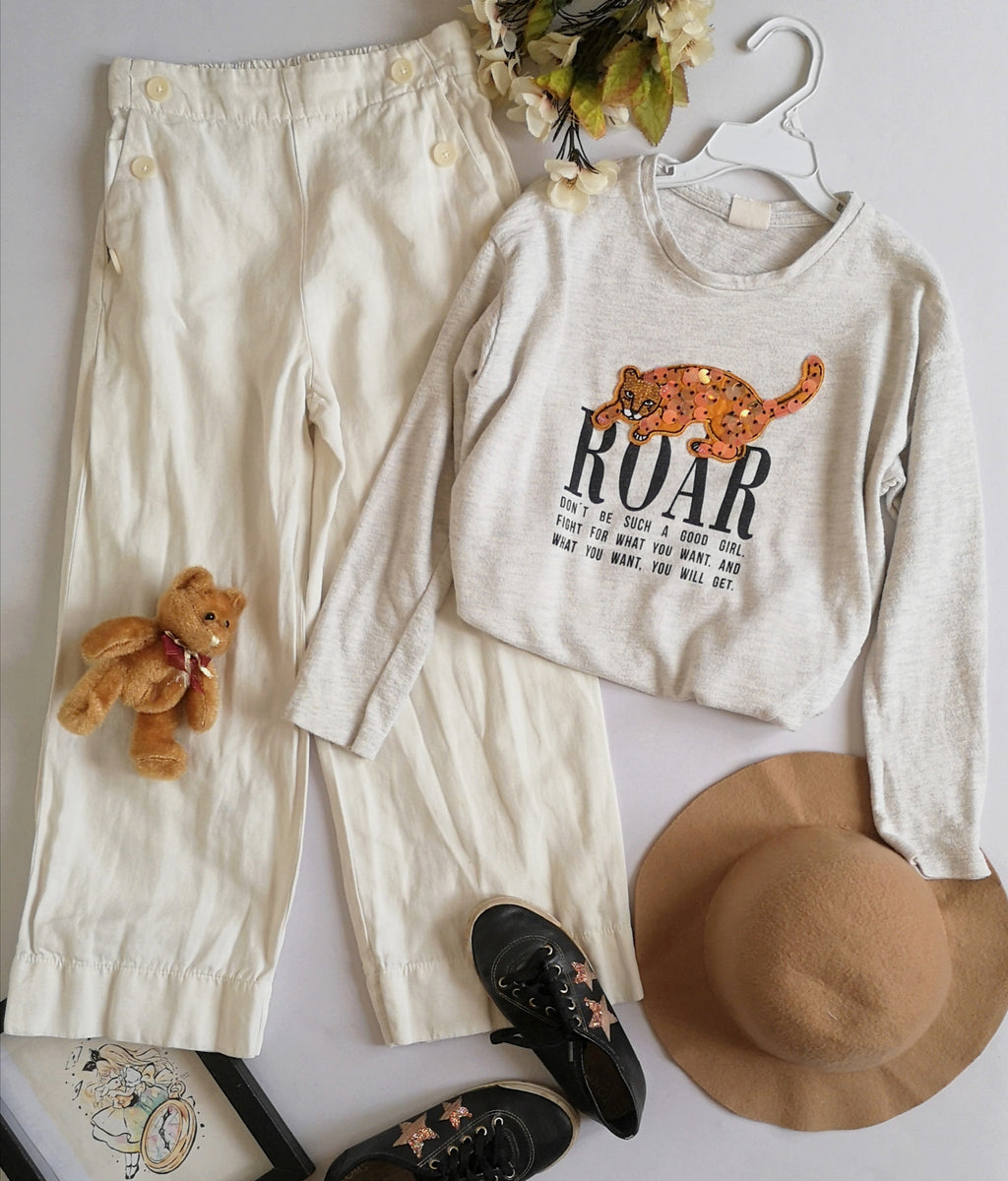 Blusa y  palazzo con bolsas a los lados ❤️