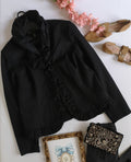 Blazer corrugado del cuello