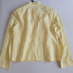Chaqueta de lino cuello chino