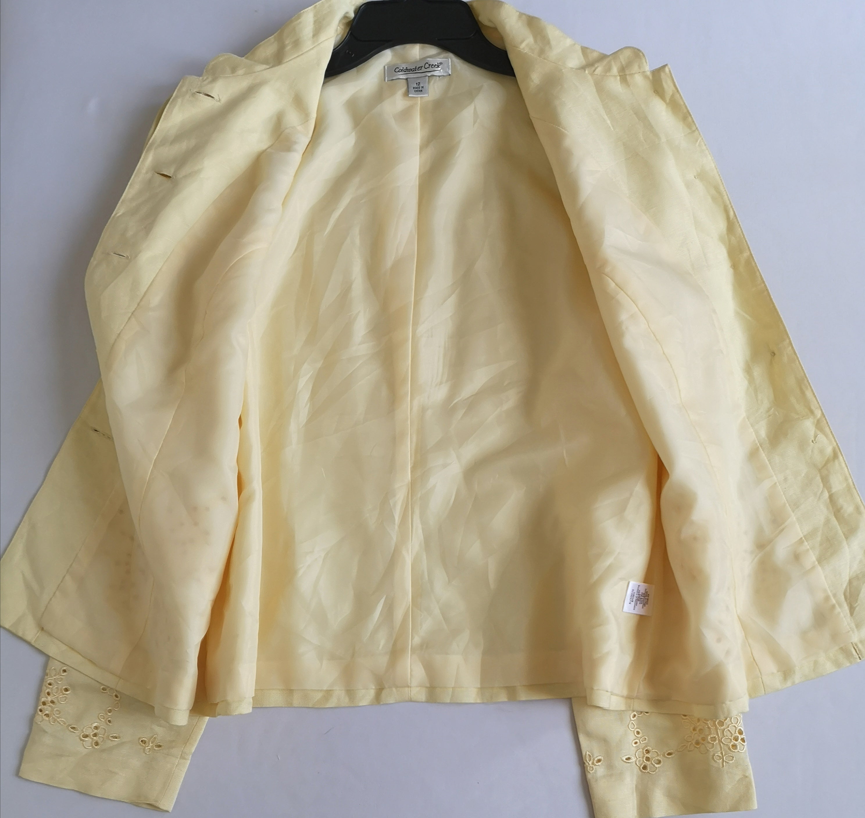Chaqueta de lino cuello chino