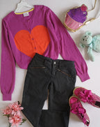 Sueter manga larga con jeans skinny