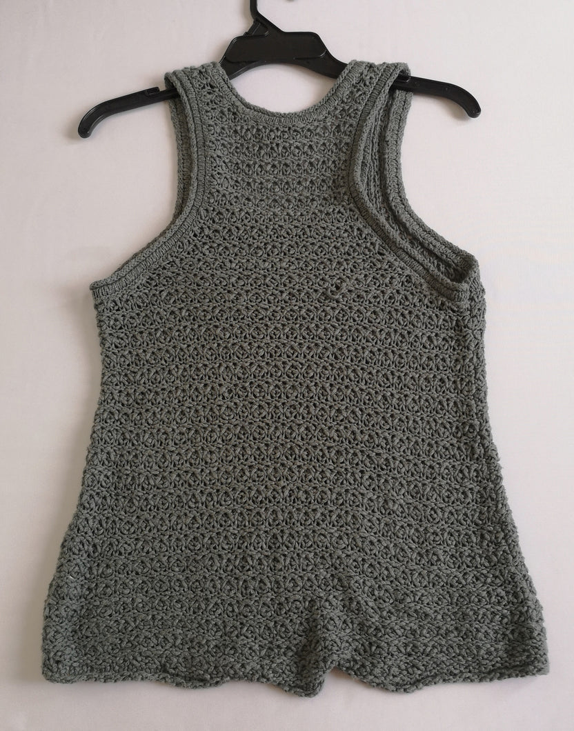Blusa tejida tipo chaleco