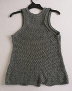 Blusa tejida tipo chaleco
