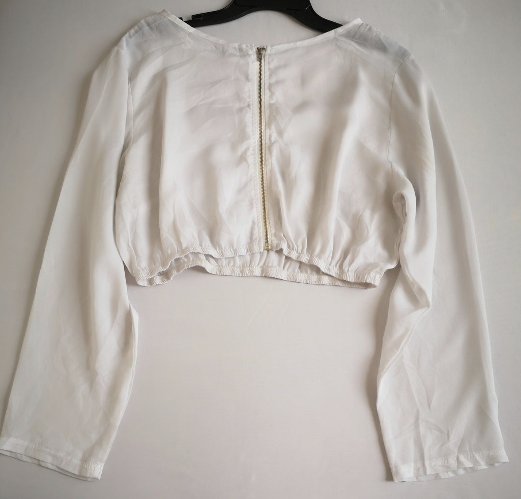 Blusa corta con falda de lona ❤️