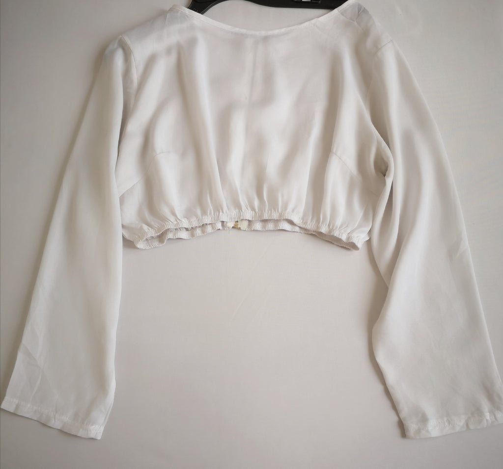 Blusa corta con falda de lona ❤️