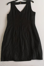 Vestido de lino con blusa corta