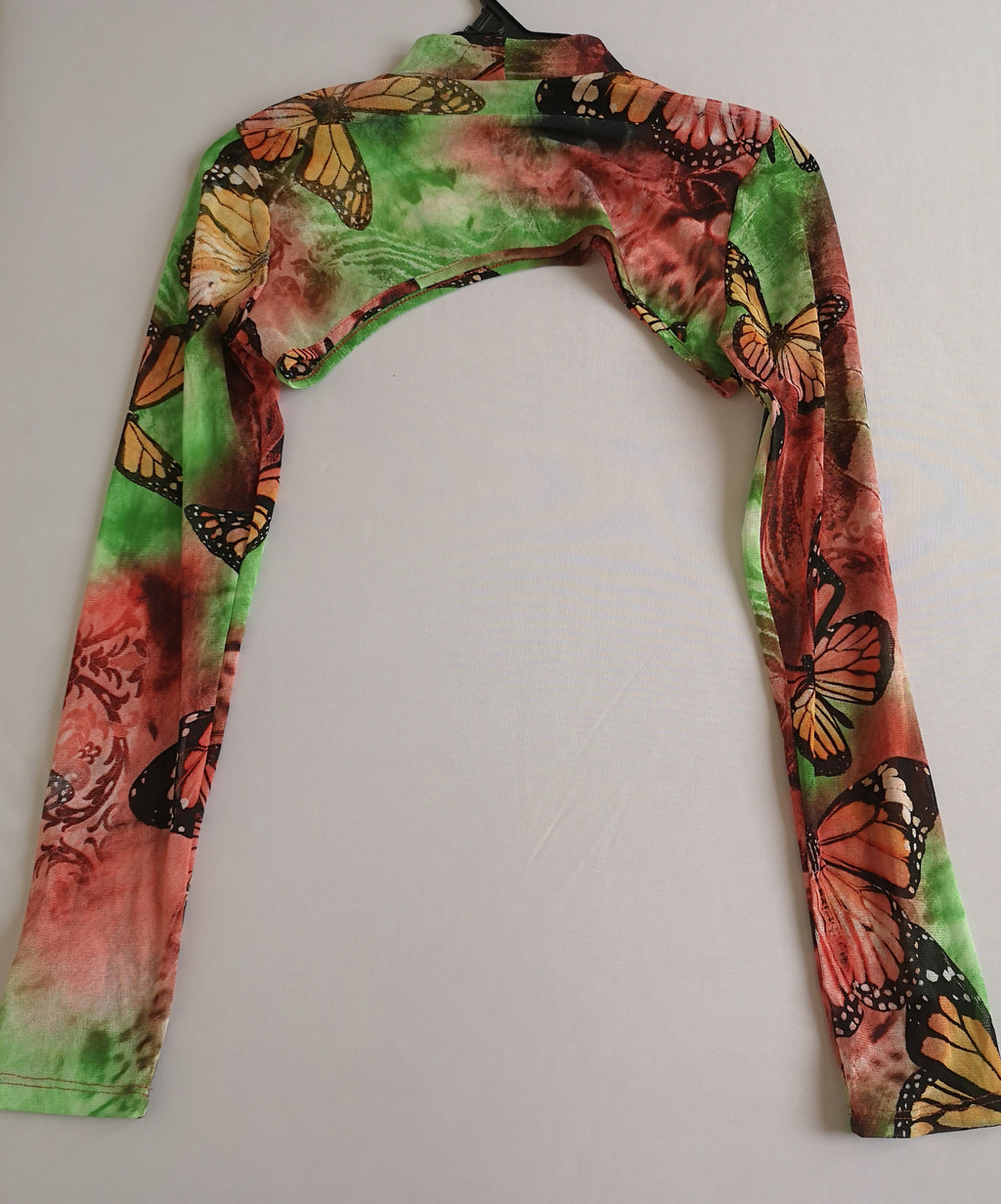 Vestido de lino con blusa corta