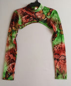 Vestido de lino con blusa corta