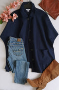 Poncho con bolsas