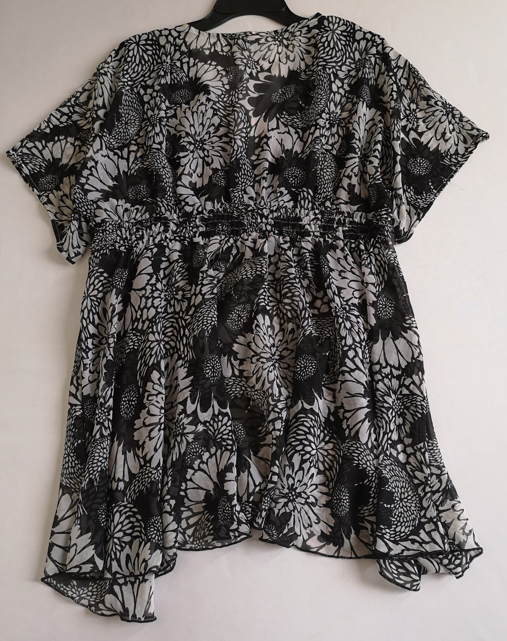 Blusa larga de chifon