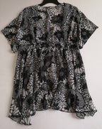 Blusa larga de chifon