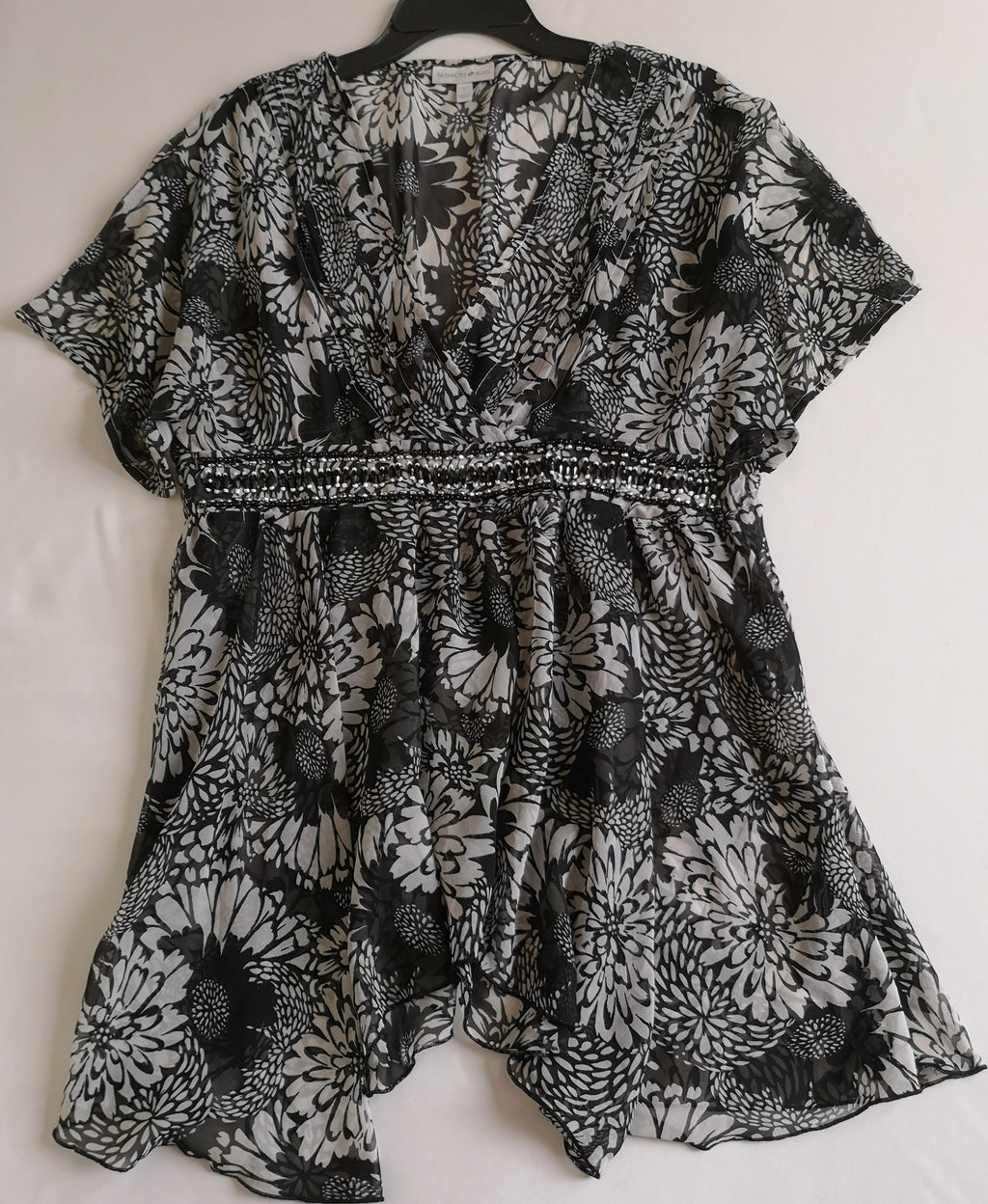 Blusa larga de chifon