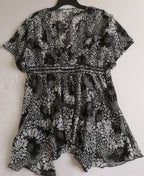 Blusa larga de chifon