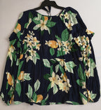 Blusa con olanes y falda de algodón ❤️