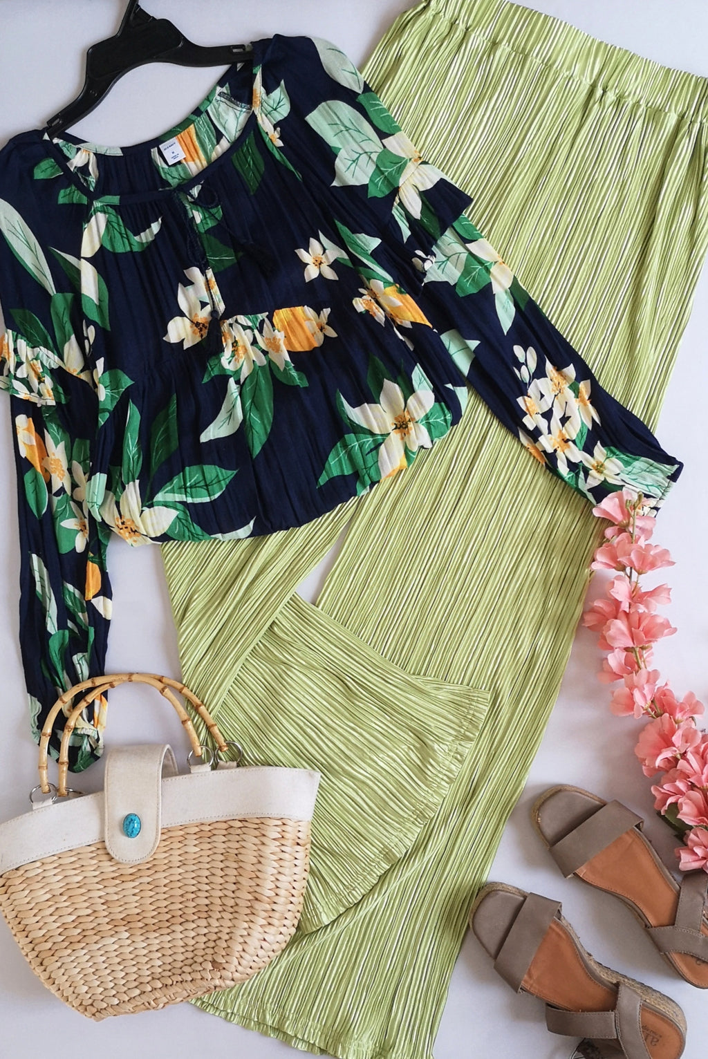 Palazzo con blusa tela suave