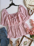 Blusa mangas bombachas