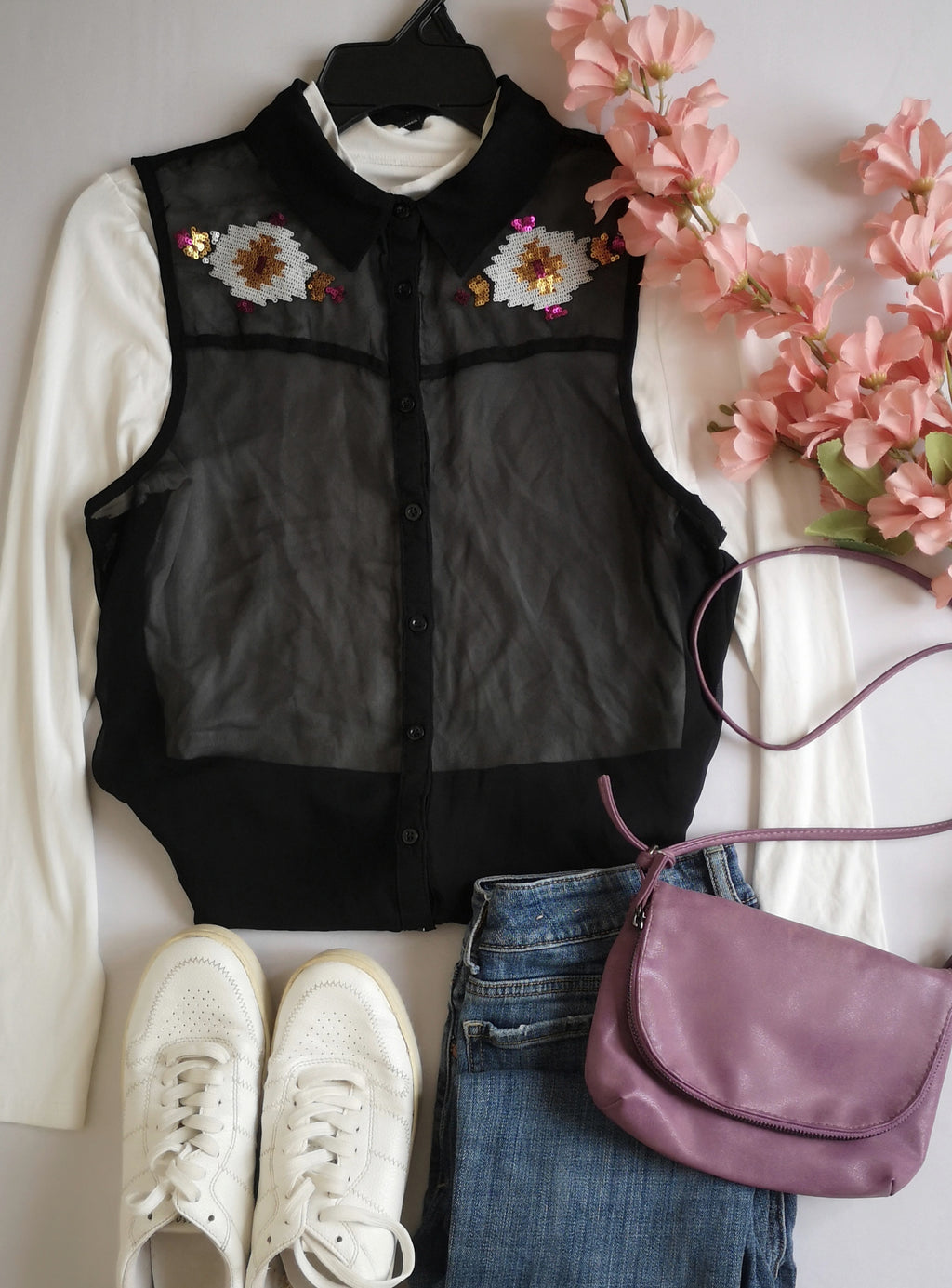 Blusa de chifon