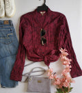 Blusa corrugada