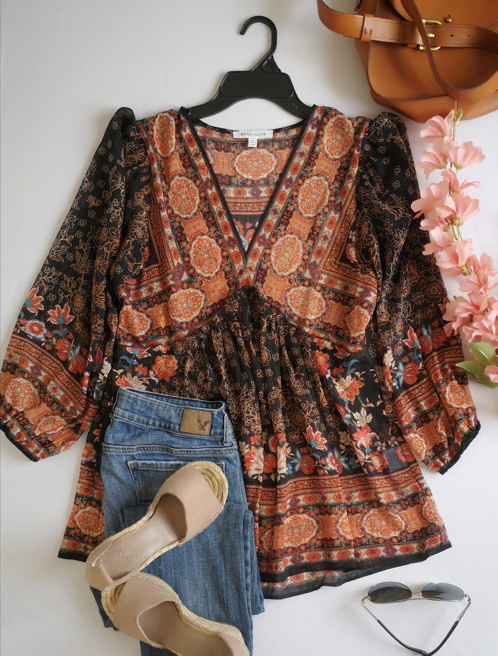 Blusa de chifon