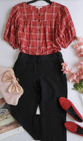 Blusa algodón y pantalón corte recto ❤️