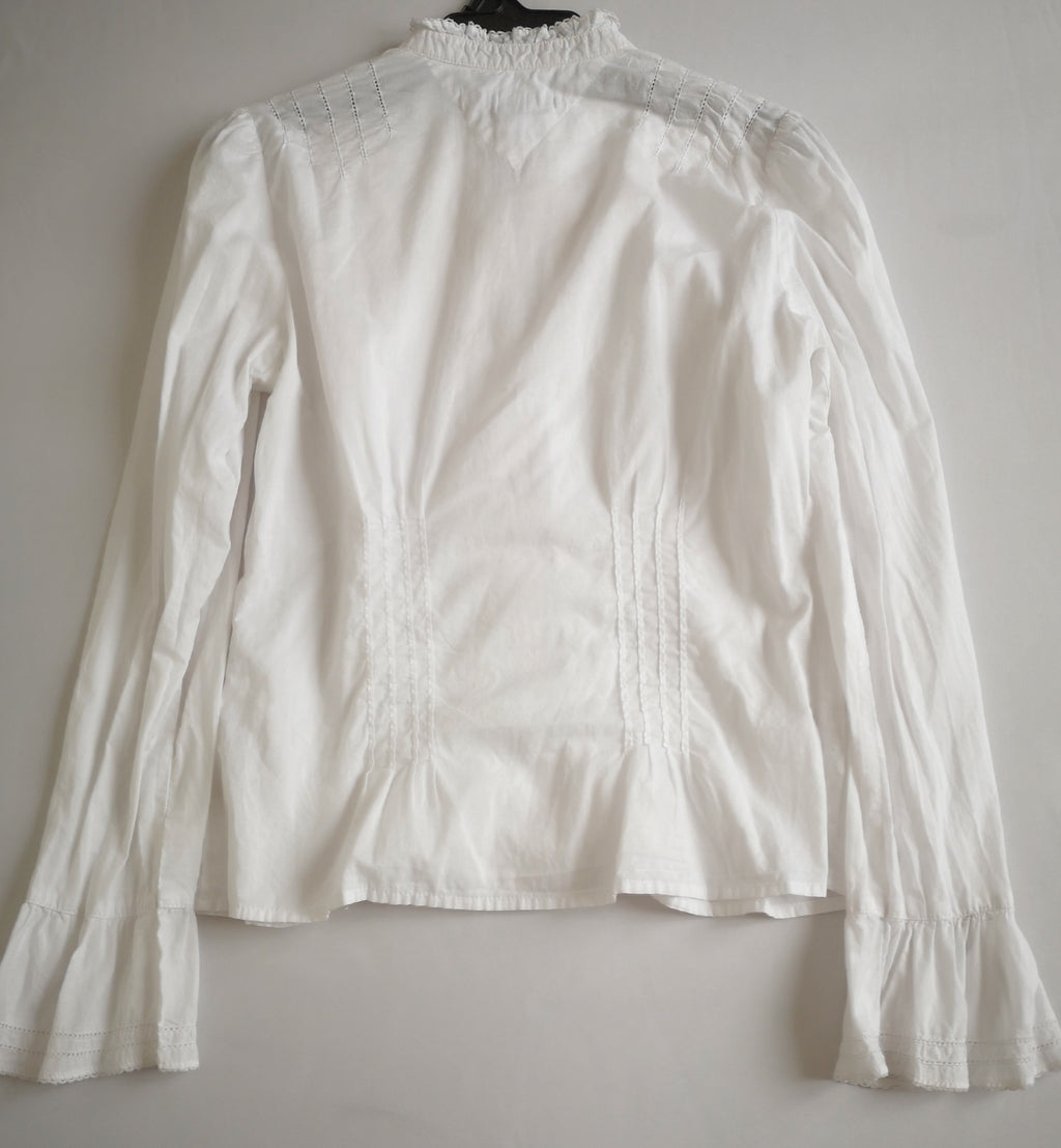 Blusa de algodón y pantalón ancho de las cadera