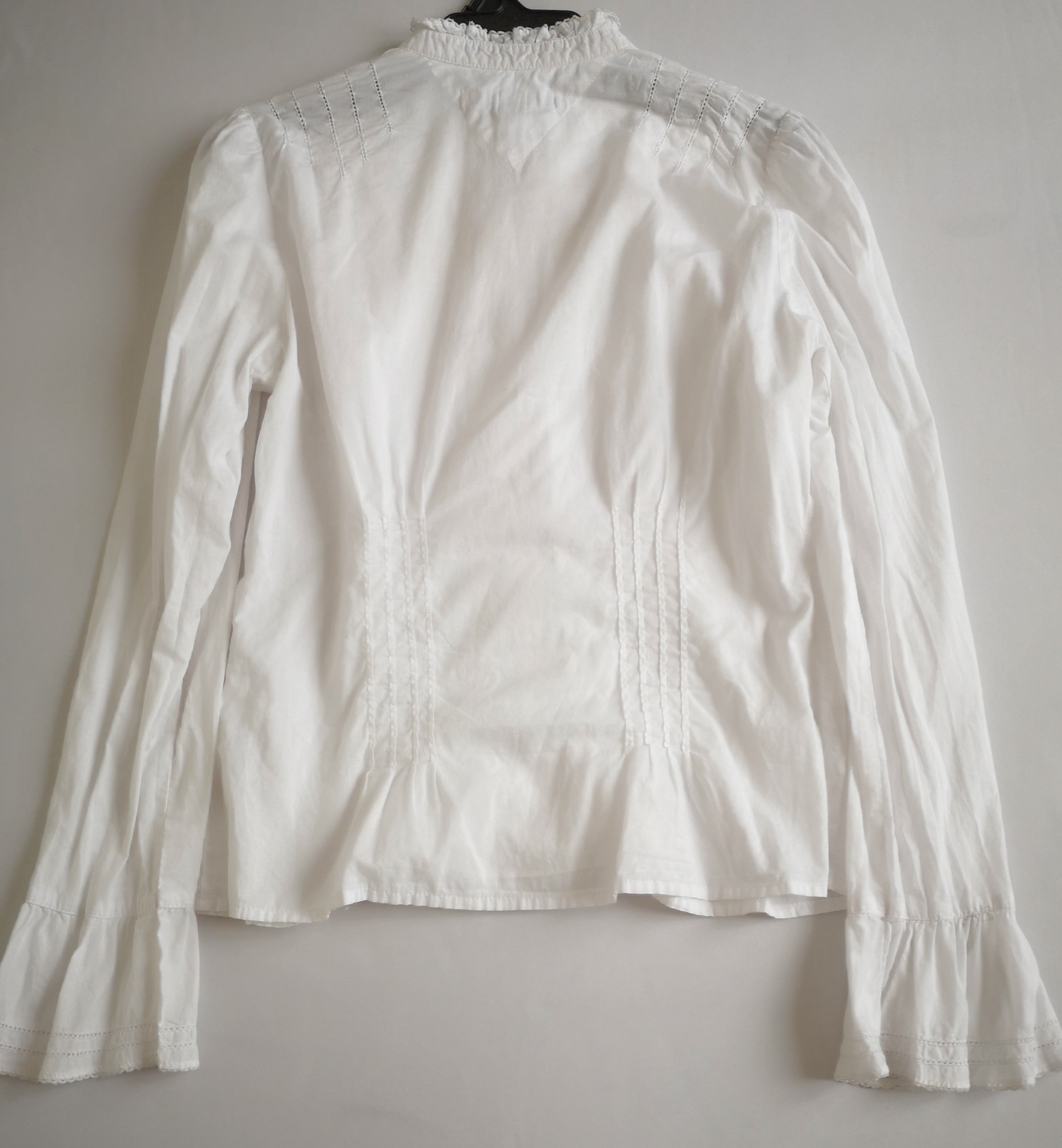 Blusa de algodón y pantalón ancho de las cadera