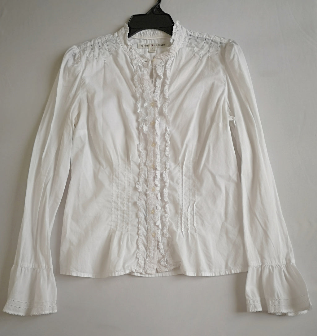 Blusa de algodón y pantalón ancho de las cadera