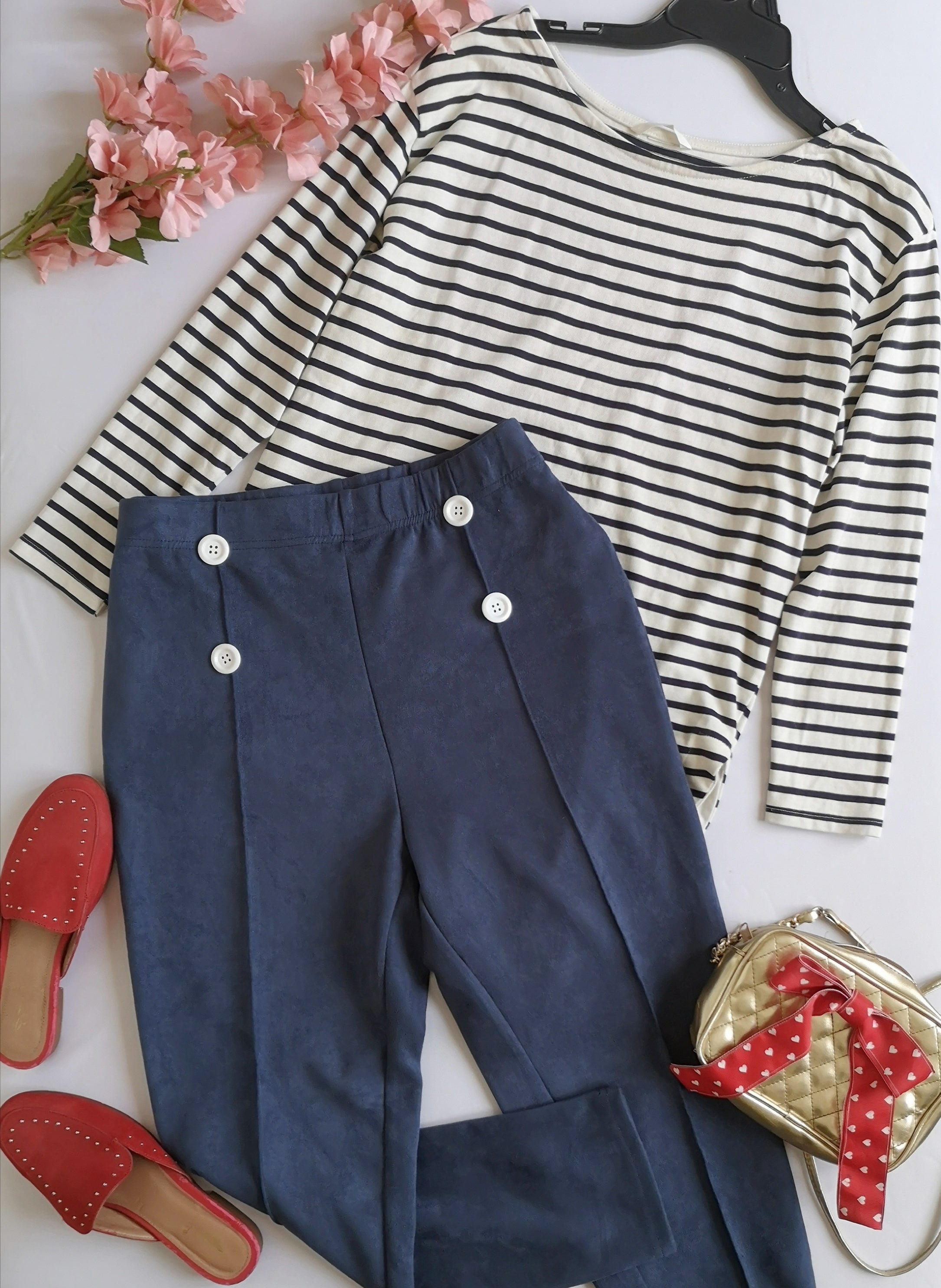 Pantalón piel de durazno y blusa larga ⚓