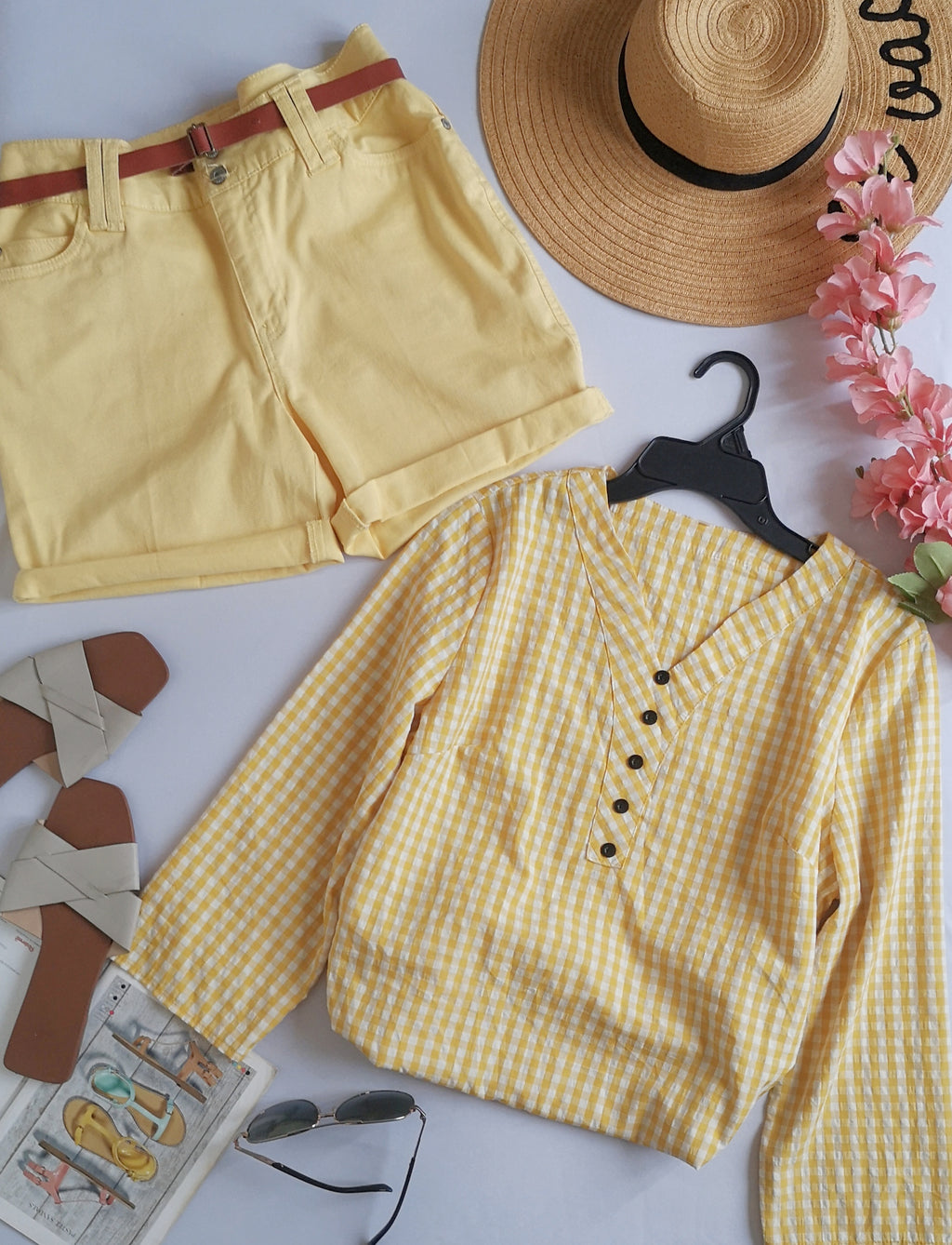 Blusa con short de algodón ⚓
