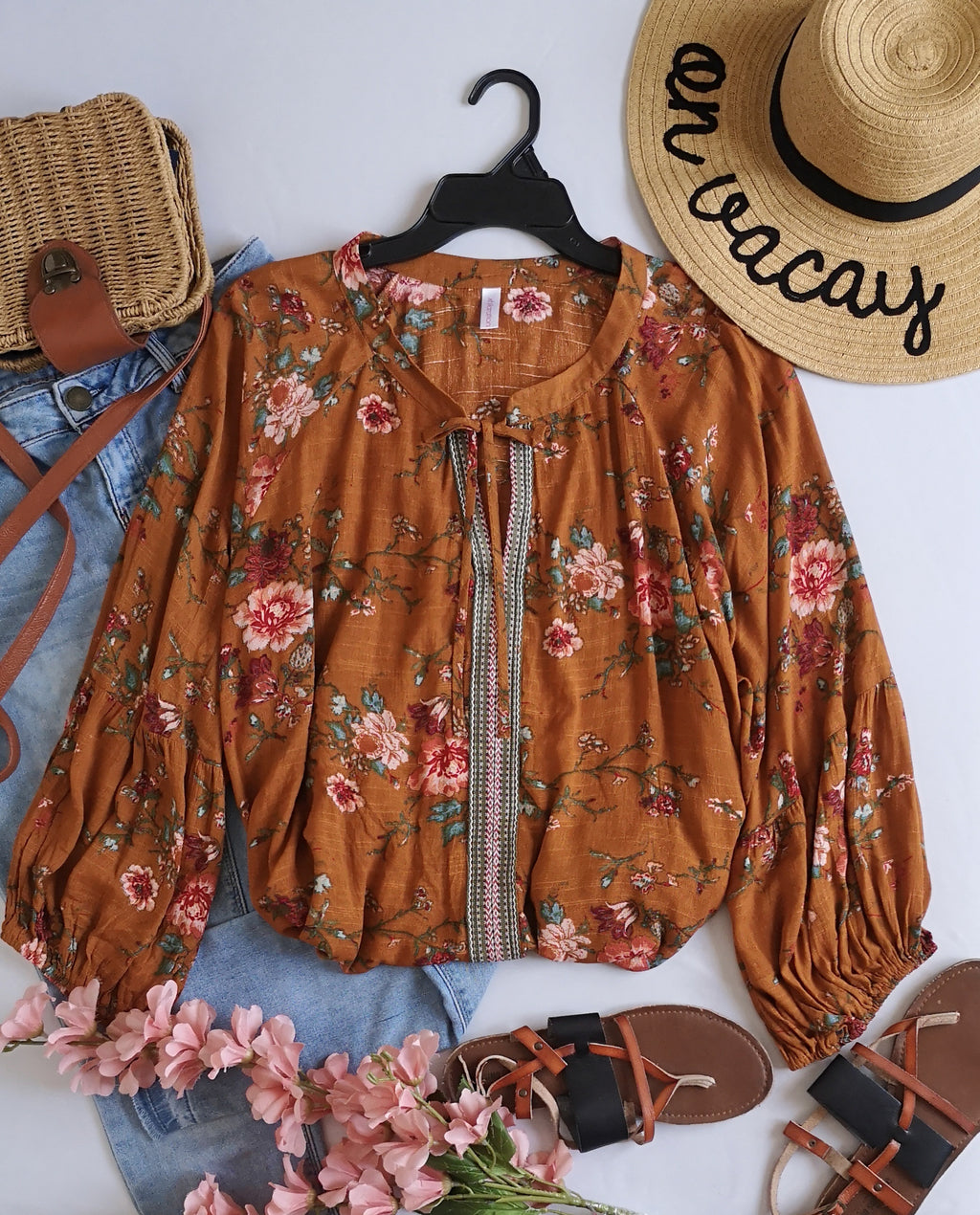 Blusa tipo boho