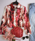 Blusa tipo seda